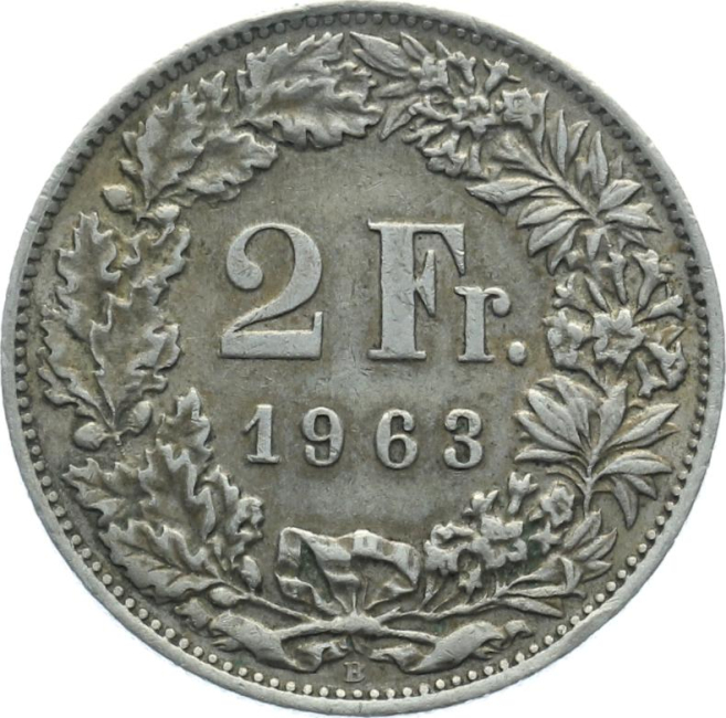 2 Franken 1963 B